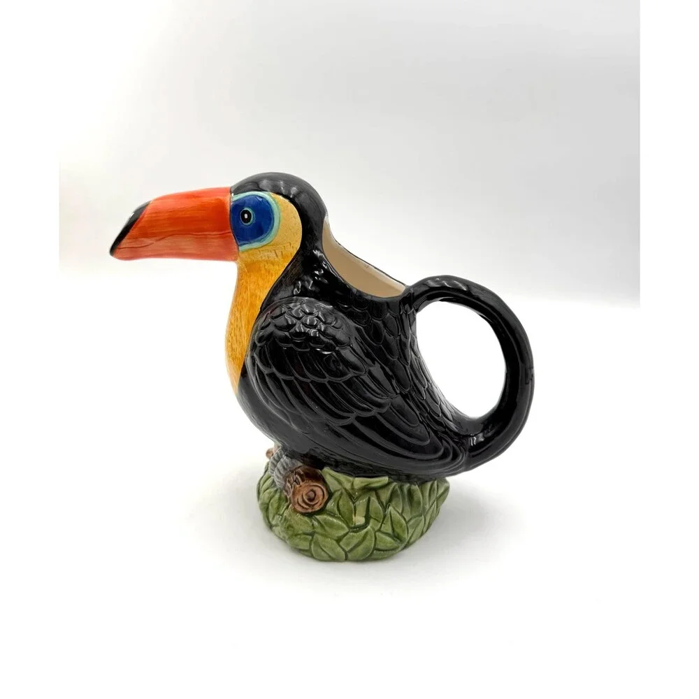 Lord & Taylor Figural Toucan Pitcher Vintage 9 Inch